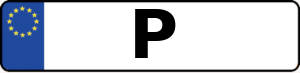 Kennzeichen mit P