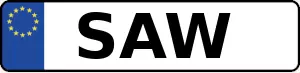 Kennzeichen SAW