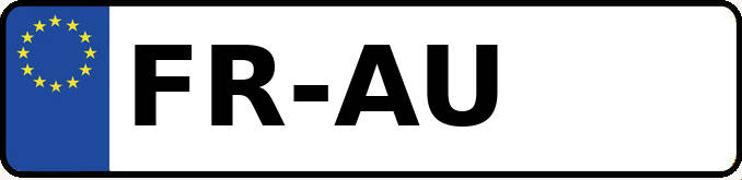 Wunschkennzeichen FR-AU