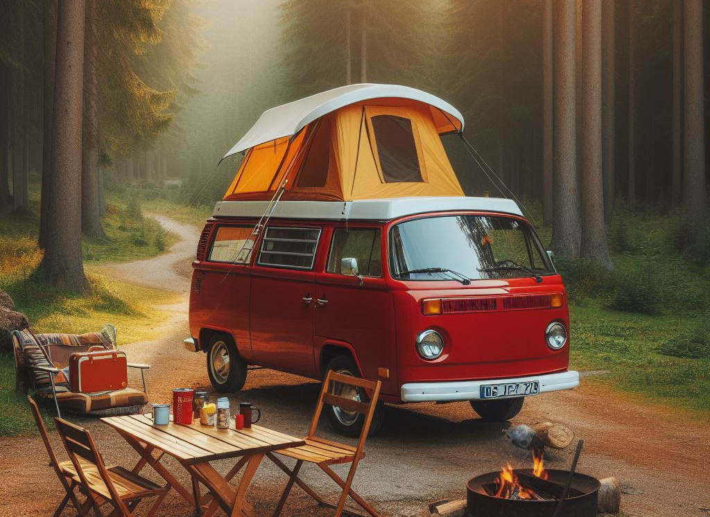VW Bulli T2 als Camper