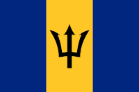 Die Landesfahne von BARBADOS