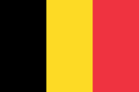 Die Landesfahne von BELGIEN